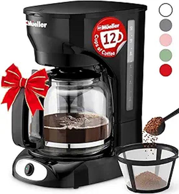 Mueller 12-Cup Drip Coffee Maker with Carafe