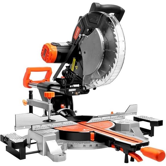12-Inch Dual-Bevel Miter Saw with Laser and Blades