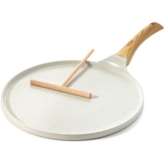 SENSARTE 12-Inch Nonstick Crepe Pan with Spreader