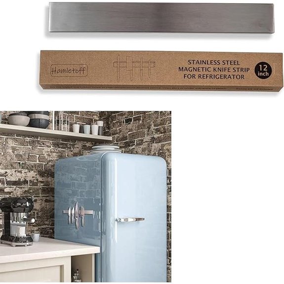 Magnetic Knife Holder for Refrigerator – 12 Inch Stainless Steel
