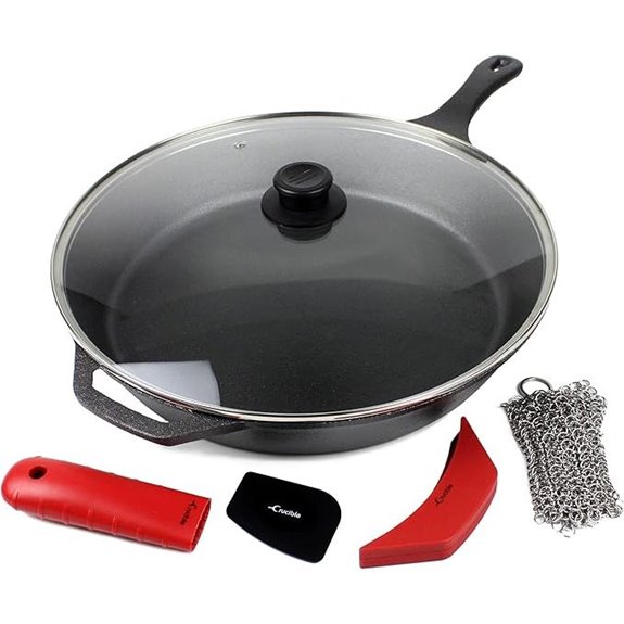 Crucible 15-Inch Cast Iron Skillet Set with Accessories