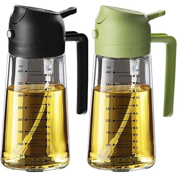 TrendPlain 16oz Glass Olive Oil Sprayer Dispenser