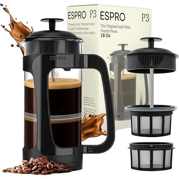 ESPRO P3 French Press Coffee Maker (18 oz)