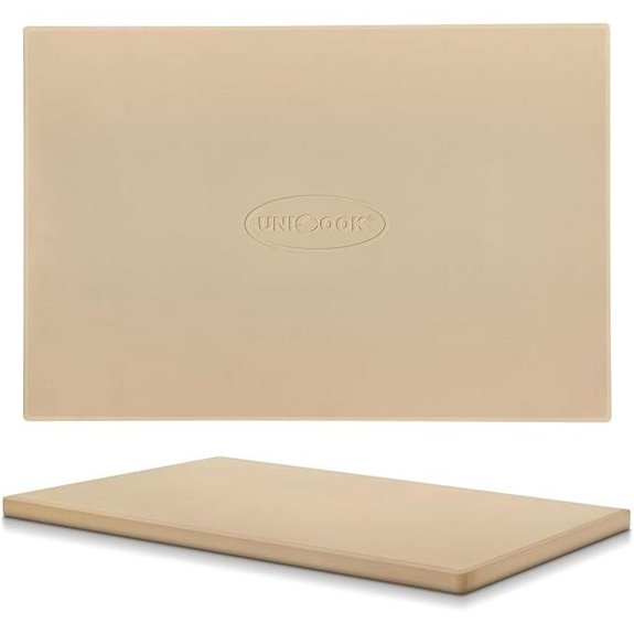 Unicook 20-Inch Rectangular Pizza Stone with Cordierite