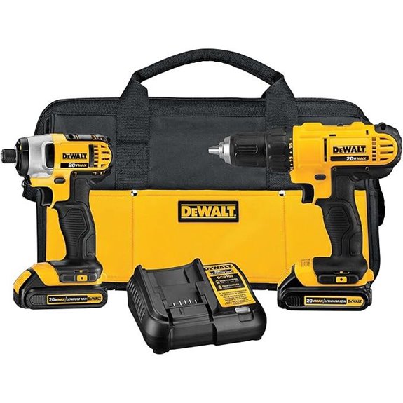 DEWALT 20V Cordless Drill & Impact Driver Combo