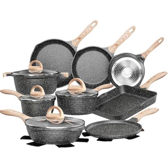 JEETEE 23-Piece Non-Stick Cookware Set