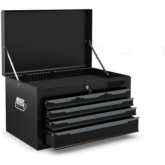 Goplus 24” Steel Tool Box with 6 Drawers