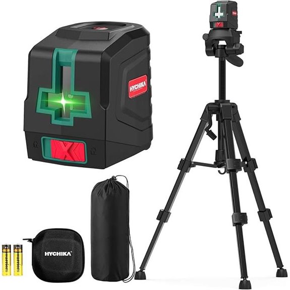 HYCHIKA 360° Green Laser Level with Tripod