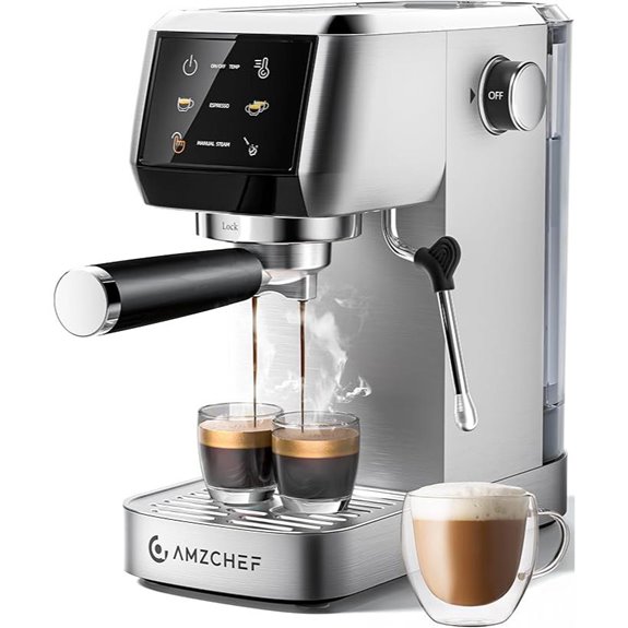 AMZCHEF 51mm 20 Bar Espresso Coffee Maker