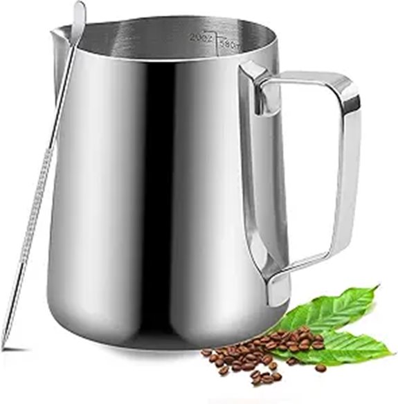 Milk Frothing Pitcher 600ml Stainless Steel Jug