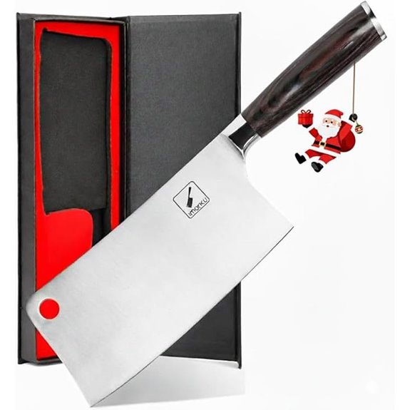 imarku 7-Inch Meat Cleaver Knife for Kitchen
