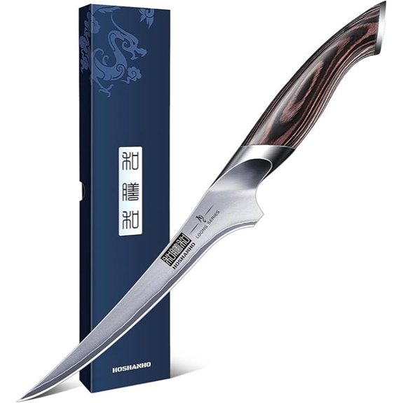 HOSHANHO 7-Inch High Carbon Stainless Steel Fillet Knife