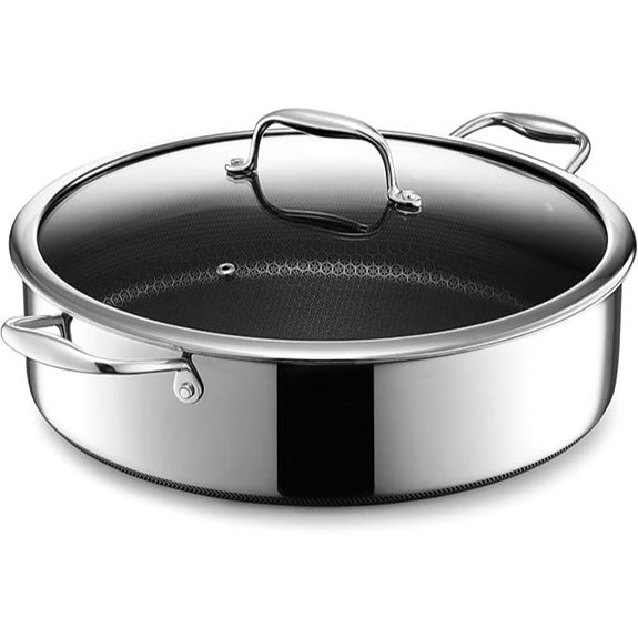 HexClad 7-Quart Hybrid Sauté Pan with Lid