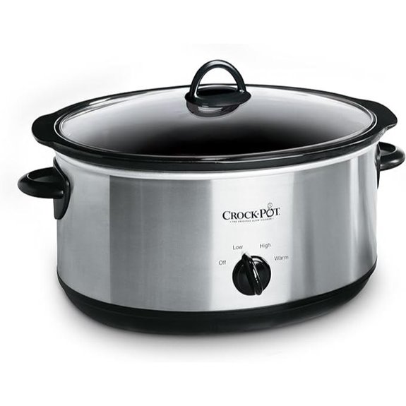 Crock-Pot 7 Quart Oval Slow Cooker Stainless Steel