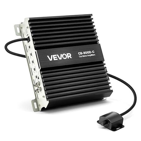 VEVOR 800W Car Mono Amplifier with Bass Control