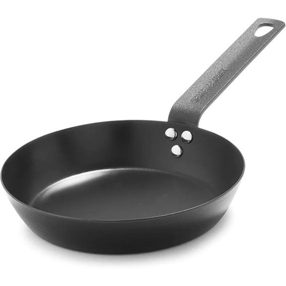 8 inch carbon steel frying pan