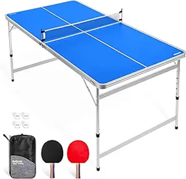 adjustable mid size table tennis