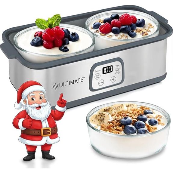 Probiotic Yogurt Maker with Adjustable Time & Temp