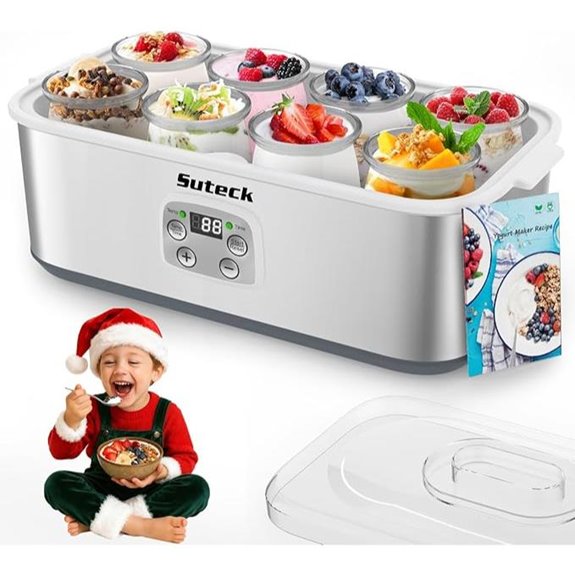 Suteck Yogurt Maker with Adjustable Temp & 8 Jars