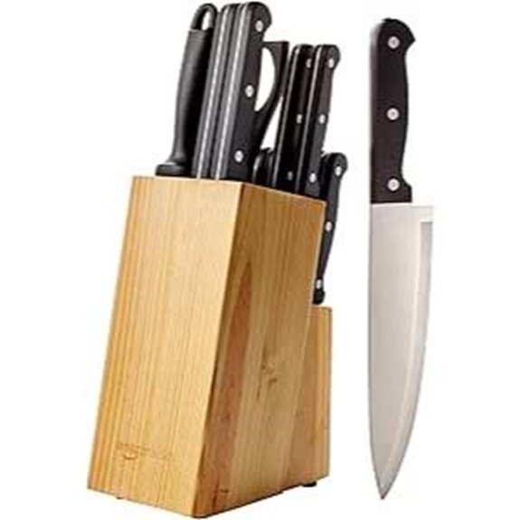 Amazon Basics 14-Piece Kitchen Knife Set