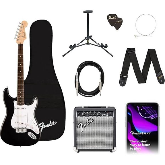 Fender Squier Strat Electric Guitar Kit with Amp