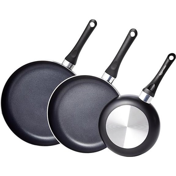 Amazon Basics Non-Stick 3-Piece Cookware Set
