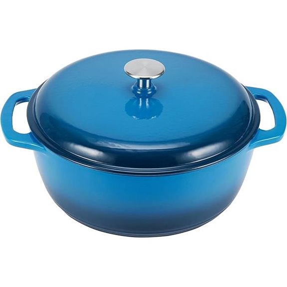 Amazon Basics 6-Quart Enameled Cast Iron Dutch Oven