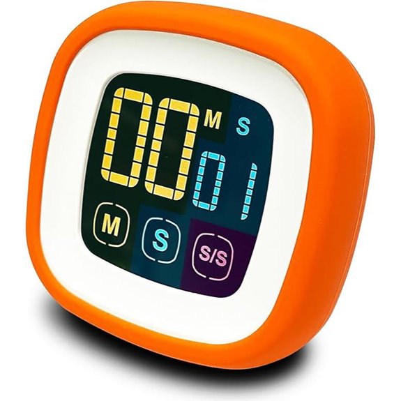 Digital Kitchen Timer with Backlit Display and Loud Alarm
