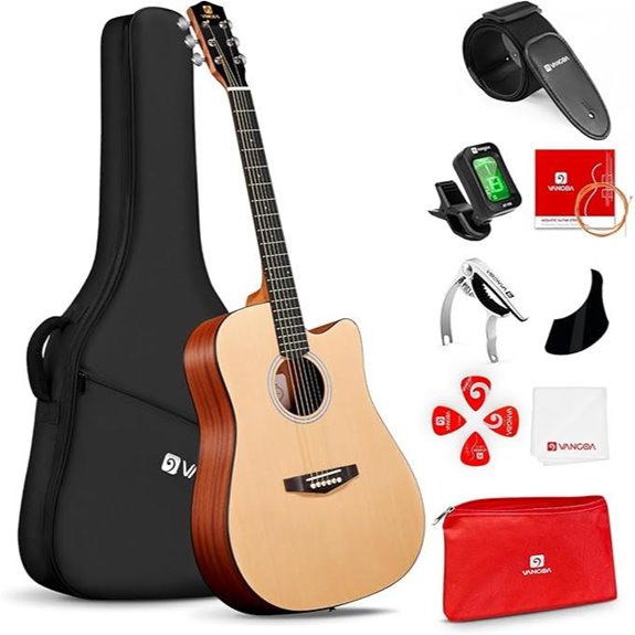 Vangoa 41 Acoustic Guitar Bundle for Beginners