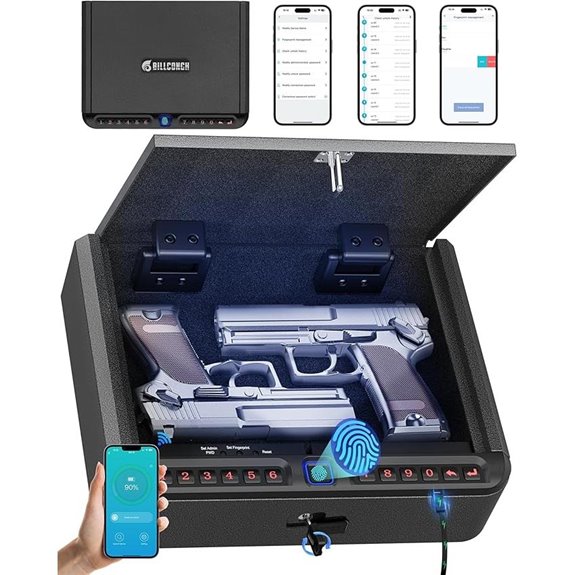 Biometric Gun Safe with 4-Way Quick Access