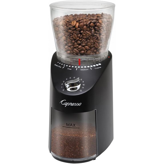 Capresso Infinity Plus Conical Burr Grinder Black
