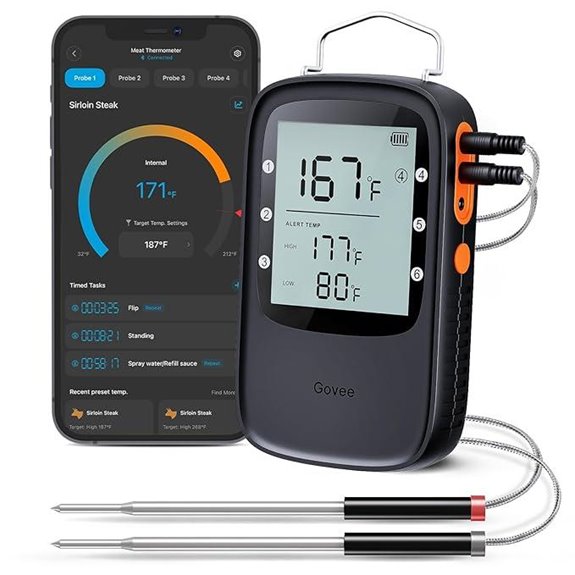 Govee Bluetooth Meat Thermometer with Probes and Timer