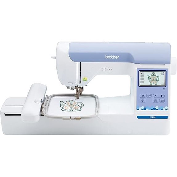Brother PE900 Embroidery Machine with WLAN White
