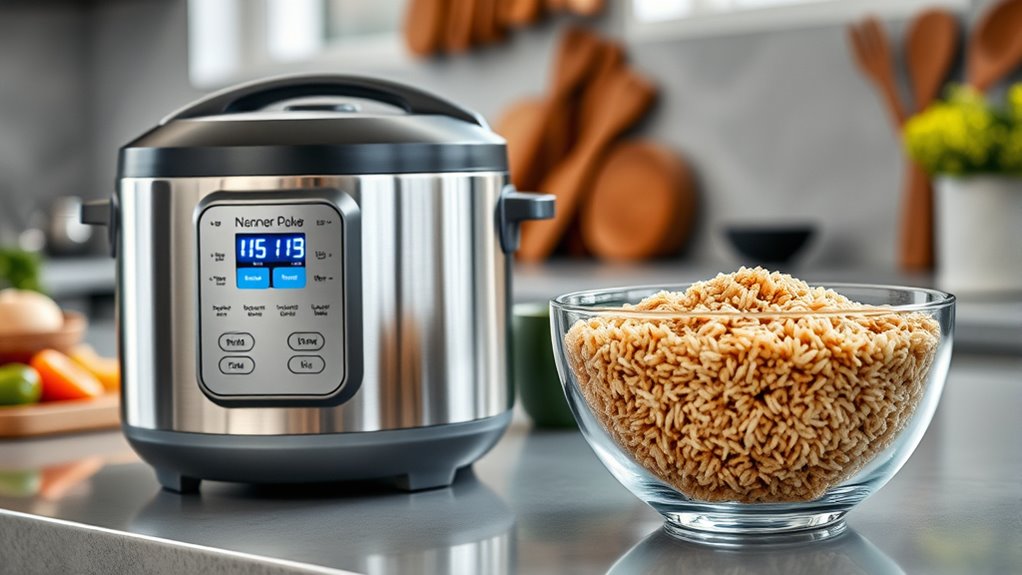 brown rice cooker features