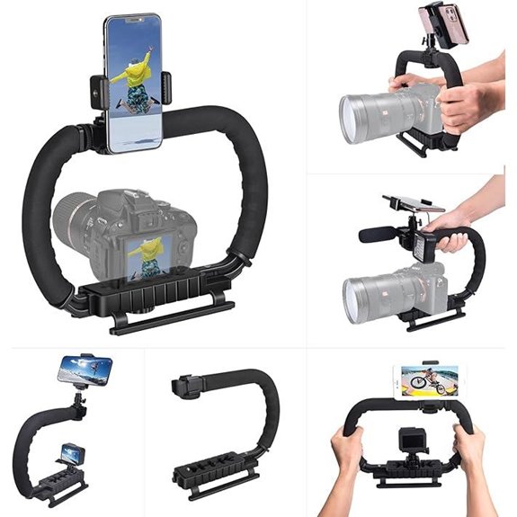 Camera Stabilizer Cage Kit for DSLR Mirrorless & Action Cameras