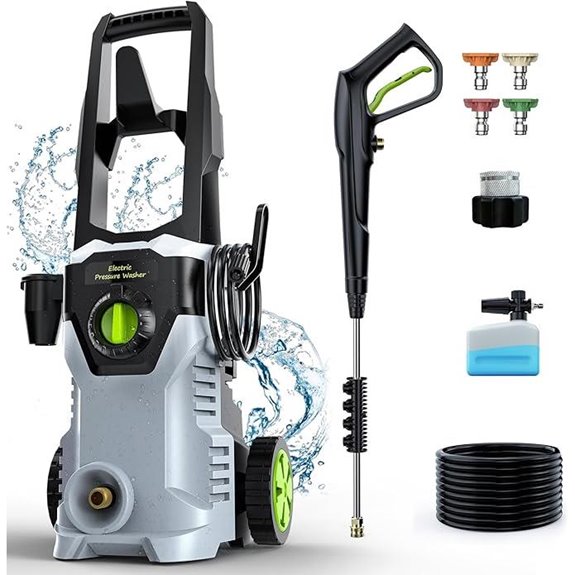 Pressure Washer with Foam Cannon for Cars and Driveways