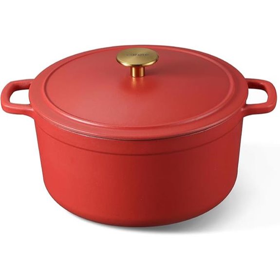 CAROTE 5QT Enameled Cast Iron Dutch Oven