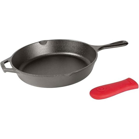Lodge 12 Cast Iron Skillet with Handle Holder