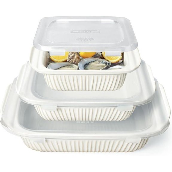 Artena Ceramic Baking Dish Set with Lids
