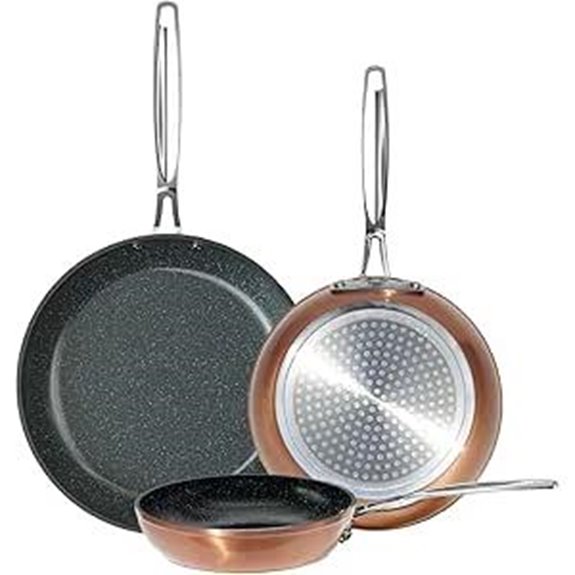 Nuwave 3-Piece Non-Stick Ceramic Frying Pan Set