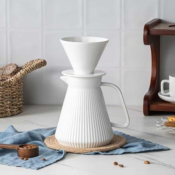 V60 Ceramic Pour Over Coffee Maker Set