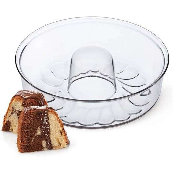SIMAX Clear Glass Shallow Bundt Pan (4.75”)