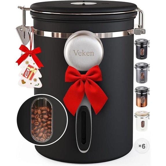 Veken Airtight Coffee Canister with Window