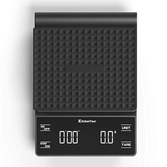 KitchenTour Coffee Scale with Timer and LCD Display