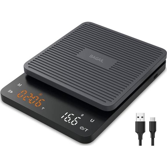BAGAIL Coffee Scale with Timer and Touch Sensor