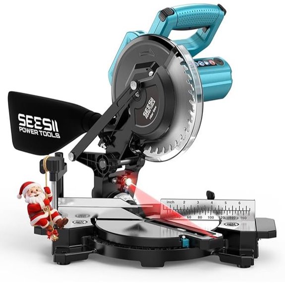 SEESII 8-inch Compact Miter Saw with Laser Guide