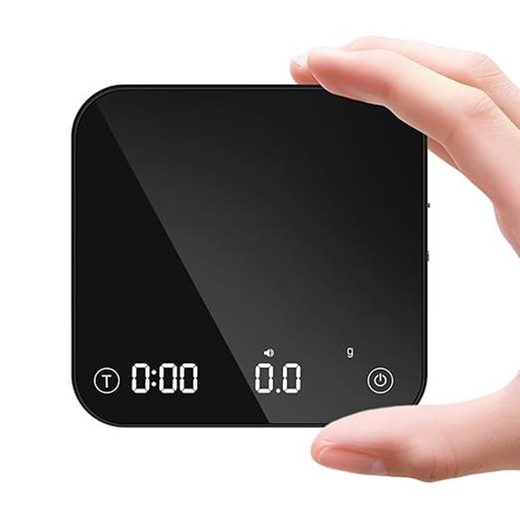 Mini Coffee Scale with Timer and Rechargeable Battery