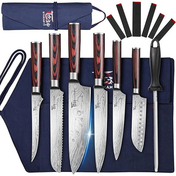 14-Piece Chef Knife Set with Roll Bag
