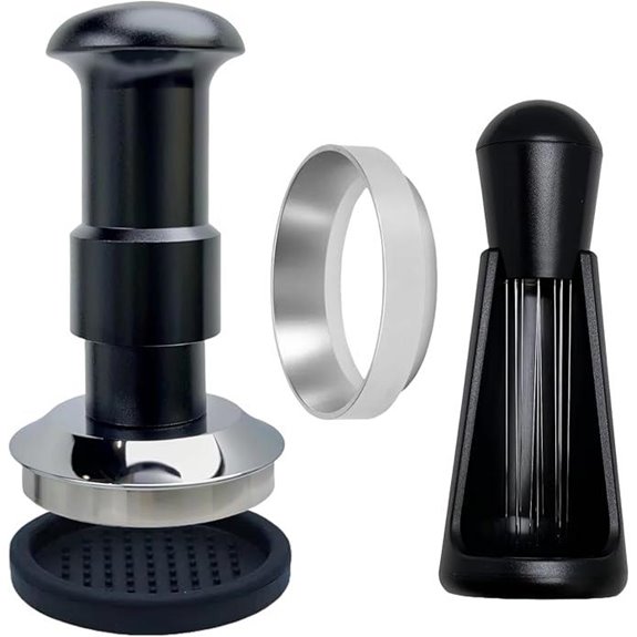 Espresso Tamper Kit with Double Spring and Accessories