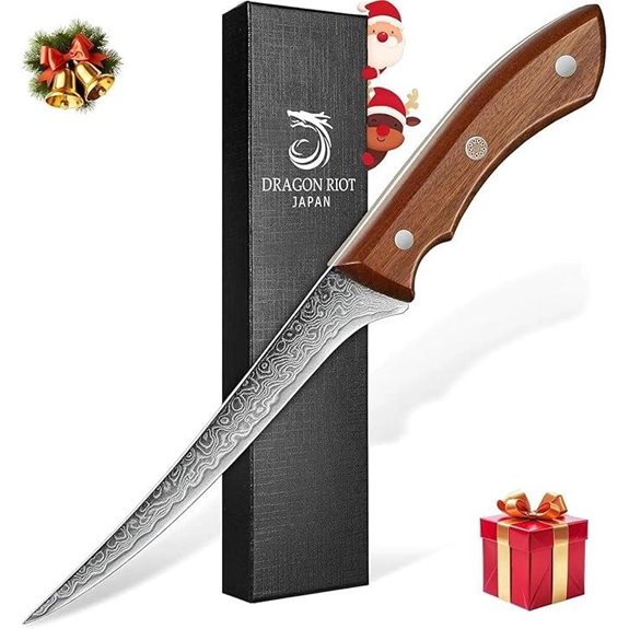 DRAGON RIOT Damascus 6-Inch Boning Knife